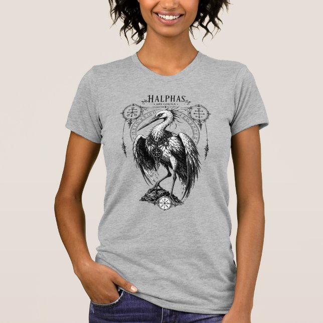 Gothischer Wächter Halphas im Flug T-Shirt (Vorderseite)