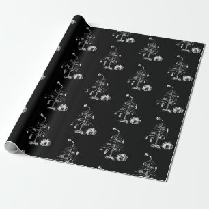 Gothischer Weihnachtsbaum Geschenkpapier