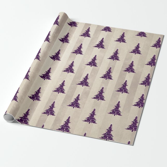 Gothischer Weihnachtsbaum Geschenkpapier (Ungerollt)