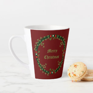 Gothischer Weihnachtskranz nach Maß Milchtasse