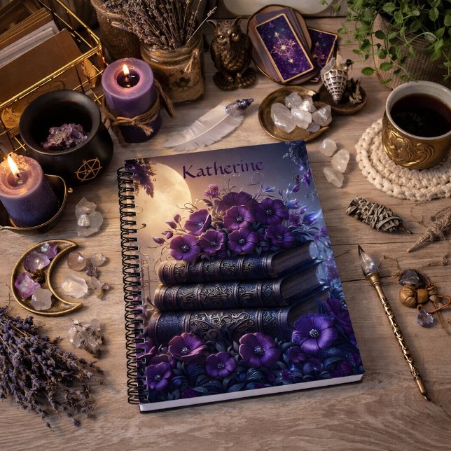Gothisches Buch Lila Blumenmuster (Von Creator hochgeladen)