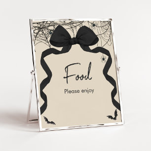 Gothisches Gruseliges Kleines Boo-Essenschild Poster