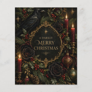 Gothisches Weihnachten, dunkle romantische viktori Flyer