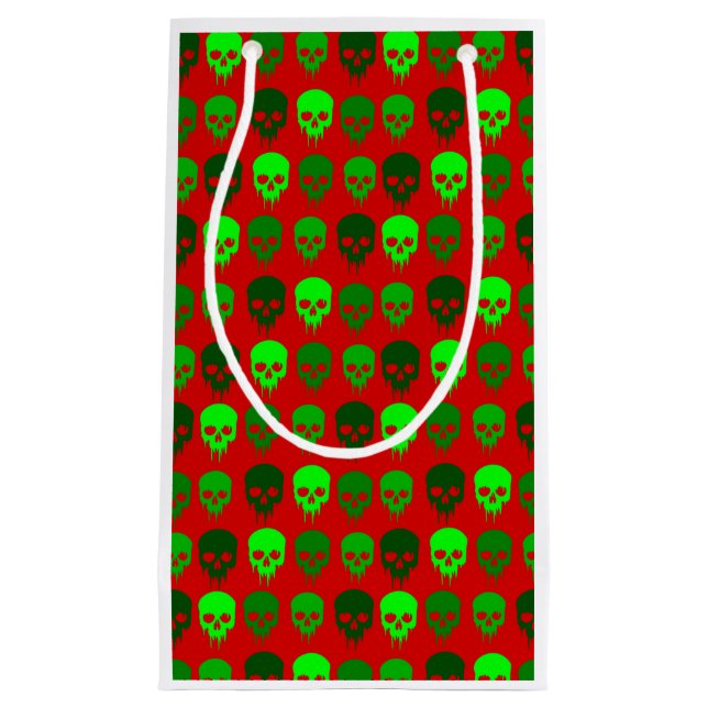 Gothmets Skelett Kleine Geschenktüte (Vorderseite)
