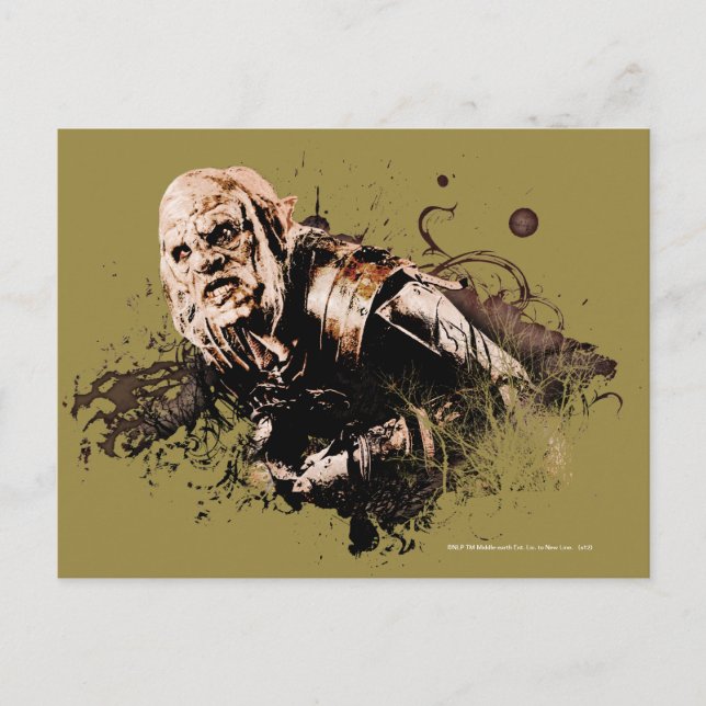 Gothmog Orc Vector Collage Postkarte (Vorderseite)