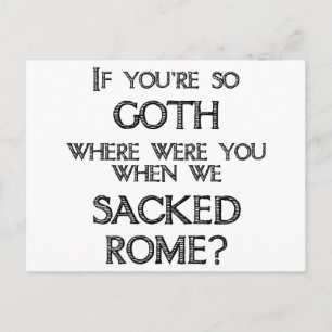 Goths & Vandals Postkarte