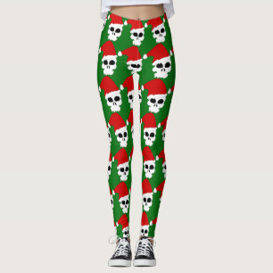 Gothschädel-Weihnachtslieder Leggings