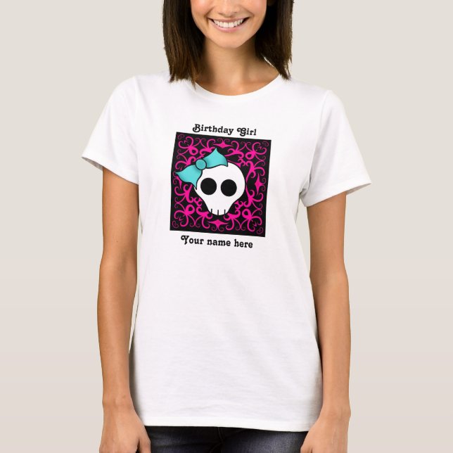 Gothskull Süße 16 Geburtstagsmädchen T-Shirt (Vorderseite)
