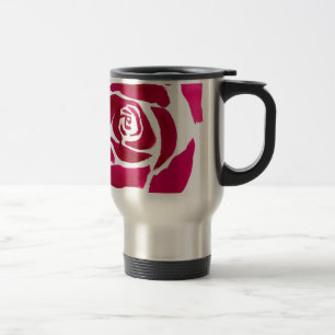 Gotische abstrakte Rose Aquarellkunst Reisebecher
