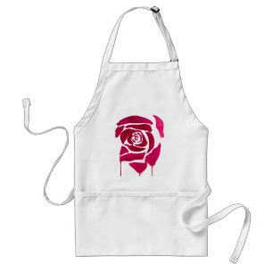 Gotische abstrakte Rose Aquarellkunst Schürze