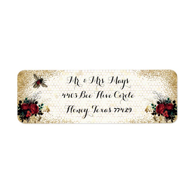 Gotische Bienen und Rose (Vorne)