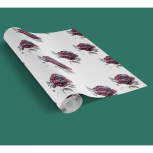 Gotische Blume in Weiß und Rosa Tapete