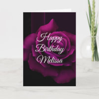 Gotische Blume mit Lila Rote Rose Geburtstag