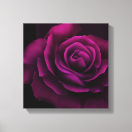 Gotische Blume mit Lila Rote Rose Leinwanddruck