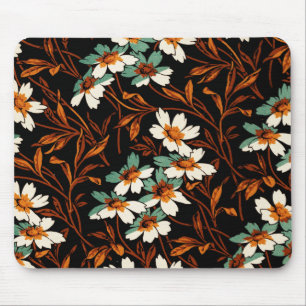 Gotische Blume Muster Transparente ästhetische Blu Mousepad