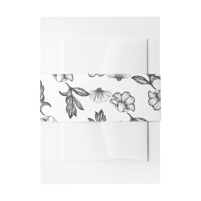 Gotische Blume Tätowierung Kinderdusche Einladungsbanderole (Vorderseite Beispiel)