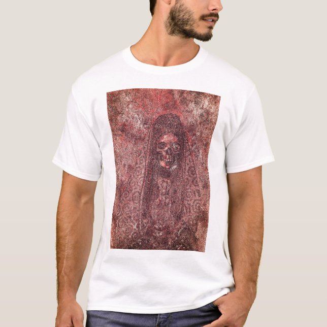 Gotische Dekorative Design Skelett Männer T - Shir T-Shirt (Vorderseite)
