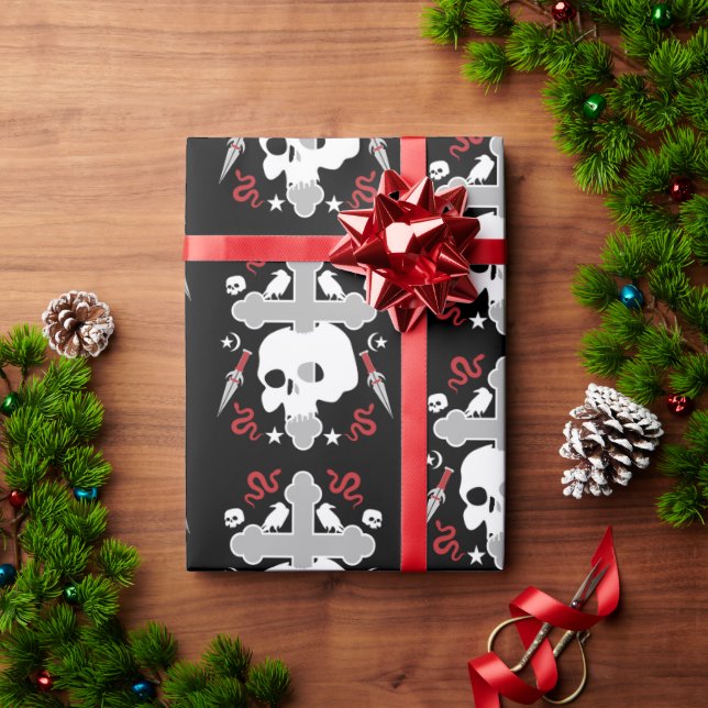 gotische Dekorative Geschenkpapier (Feiertagsgeschenk)