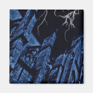 Gotische dunkle Kirche Magnet