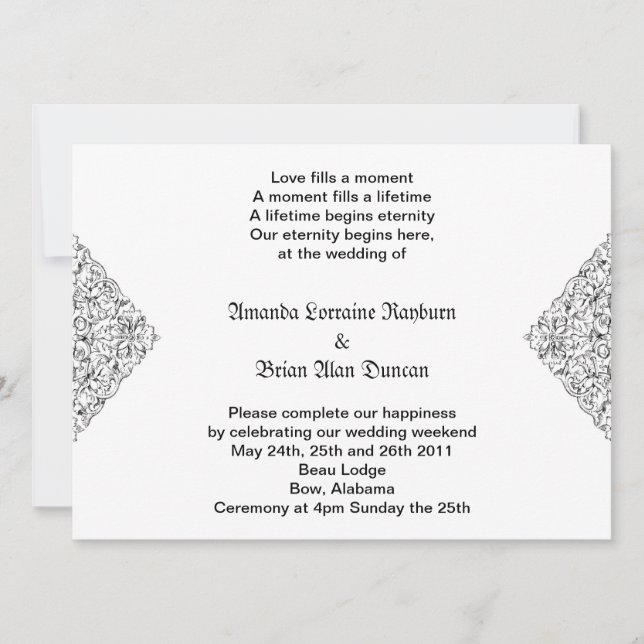 Gotische Einladung (Vorderseite)