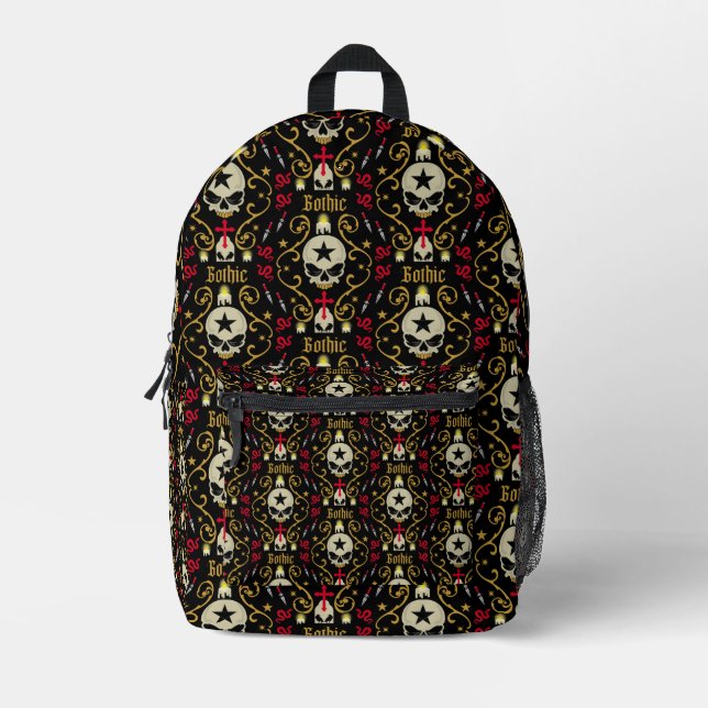 Gotische Fashion Bags und Accessoires Bedruckter Rucksack (Vorderseite)