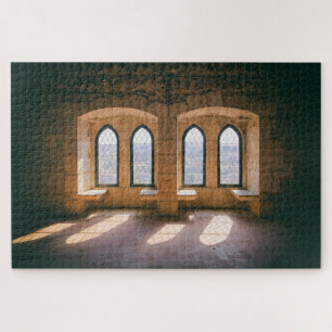 Gotische Fenster im Schloss Leiria Puzzle