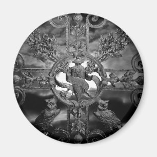 Gotische Friedhofstoreulen Magnet