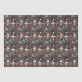 Gotische Gelehrte in Weihnachtsmannmützen Weihnach Seidenpapier
