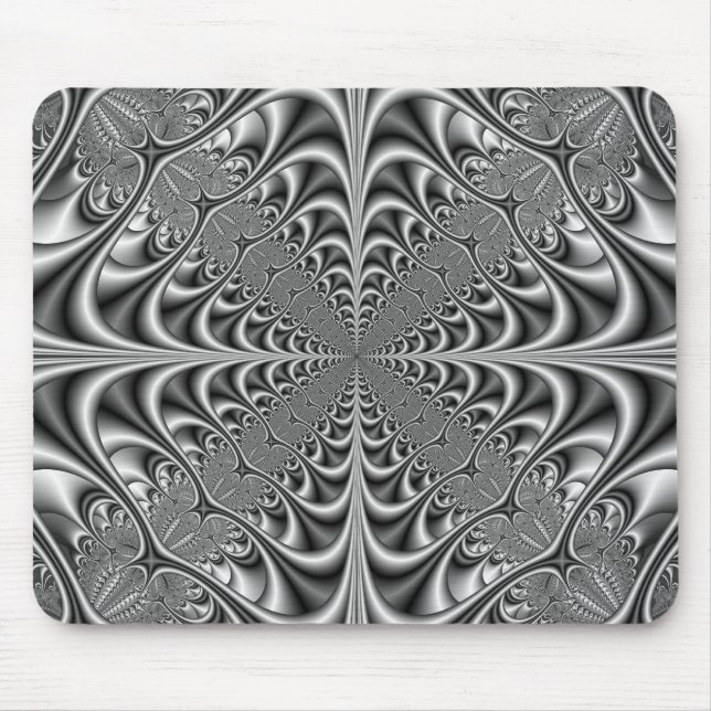 Gotische Geometrie in monochromen Mousepad (Vorne)
