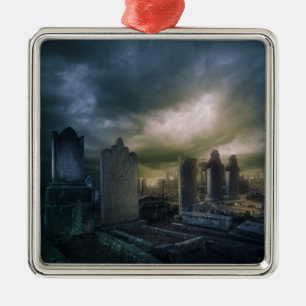 Gotische Graveyard-Ornament Ornament Aus Metall