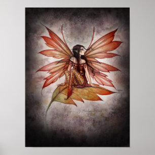 Gotische Herbstmärchen Fairy Fantasy Kunstdruckere Poster