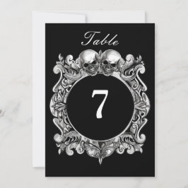 Gotische Hochzeitskunst-Tischnummer