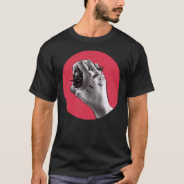 Gotische Horrorkunst - erstochene Hand T-Shirt
