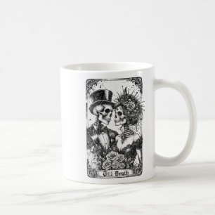Gotische Junggeselinnen-Abschied T-Shirt Braut und Kaffeetasse
