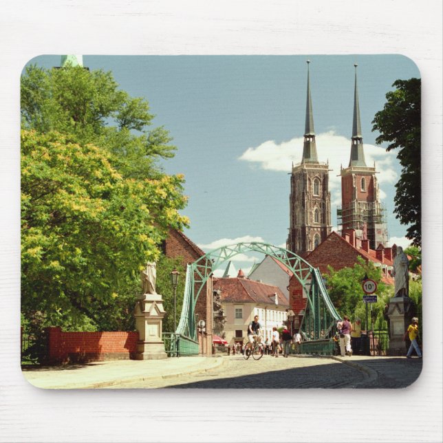 Gotische Kathedrale in Breslau Mousepad (Vorne)