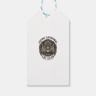 Gotische Kathedrale Katze Katze Grafik T-Shirt Kun Geschenkanhänger