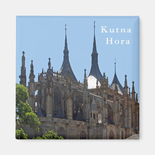 Gotische Kathedrale von St. Barbara in Kutna Hora. Magnet