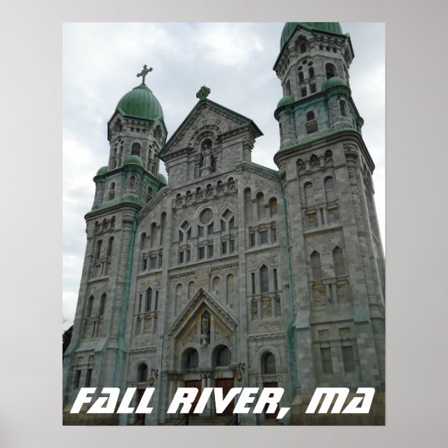 Gotische Kirche, Fall River, Massachusetts Poster (Vorne)