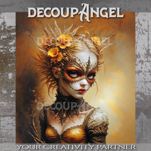 Gotische Königin der Sommerdekoupage Seidenpapier (Von Creator hochgeladen)