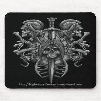 Gotische Kriegers-Schädel-Mausunterlage Mousepad