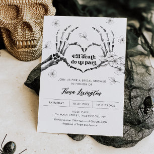 Gotische Liebe Halloween Bridal Dusche Einladung