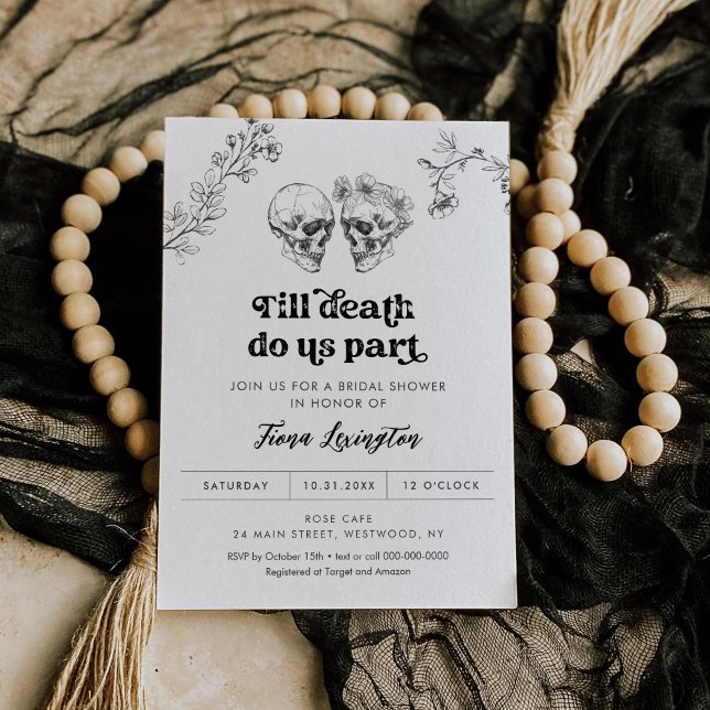 Gotische Liebe Halloween Bridal Dusche Einladung (Von Creator hochgeladen)