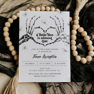 Gotische Liebe Halloween Kinderdusche Einladung