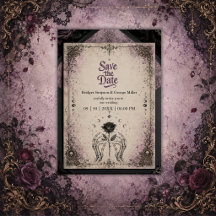 Gotische lila mittelalterliche Rose Totenkopf Mond