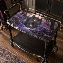 Gotische Lila Wald Dunkle Fantasy Kathedrale Seidenpapier