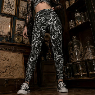 Götische Meereshexe Kraken Dunkles naturalistisc Leggings