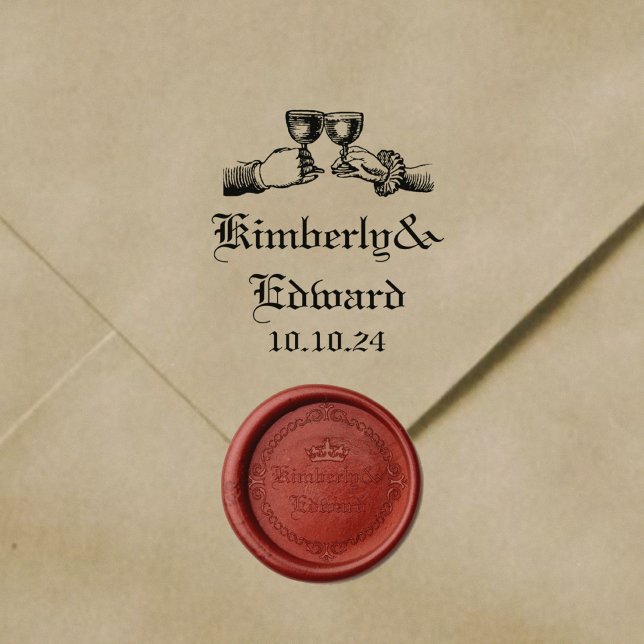 Gotische Mittelalterliche Fantasy-Hochzeit Gummistempel (Von Creator hochgeladen)