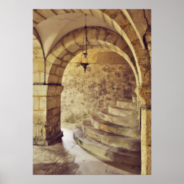 gotische mittelalterliche Kirche Poster
