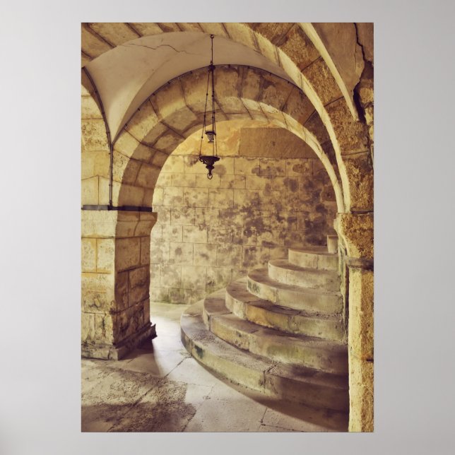 gotische mittelalterliche Kirche Poster (Vorne)