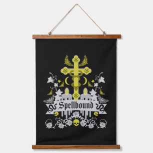 Gotische Mode-Accessoires Wandteppich Mit Holzrahmen